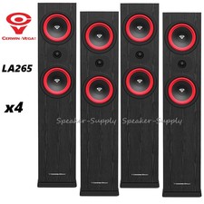 4 Cerwin Vega La265 3-way Tower Speakers Black La Series