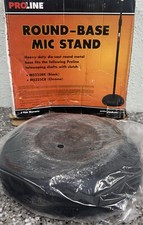 Proline MS235 Round Base Microphone Stand Black