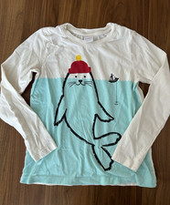Hanna Andersson long sleeve tee 100 cotton US 10 140 cm Winter Seal