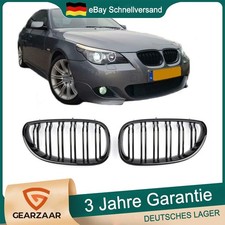 für BMW 5er E60 E61 M5 Nieren Grill Kühlergrill GLANZ SCHWARZ GLÄNZEN Payrfuymvd
