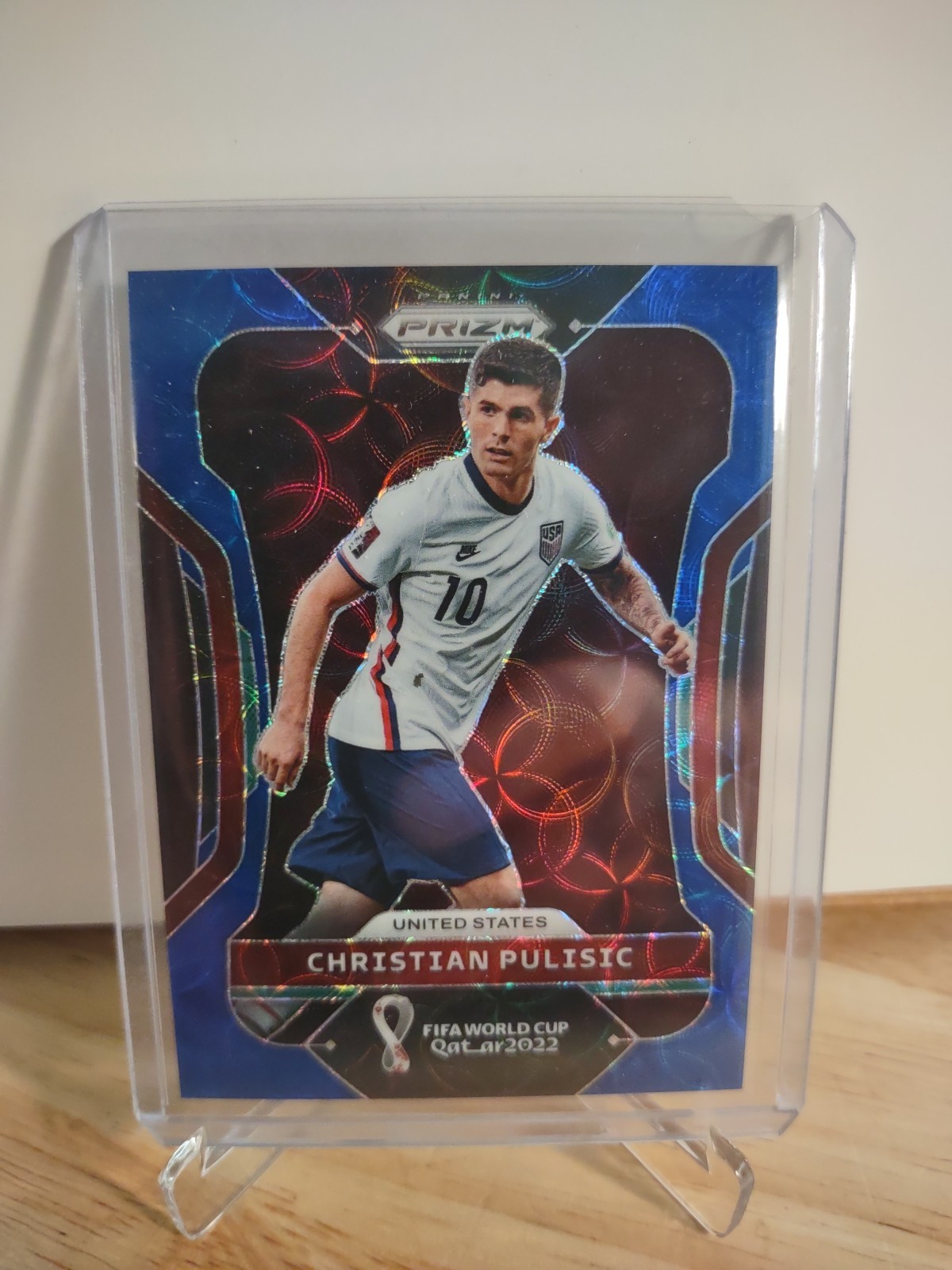 Christian Pulisic 2022 Prizm Choice World Cup #201 Choice Blue Prizm /135 USA