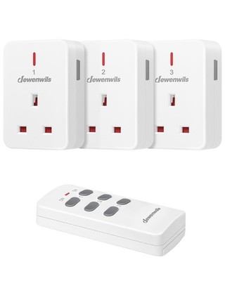 Dewenwils Fernbedienung Steckdose, 13A/3120W Schwerlast Funk Licht...