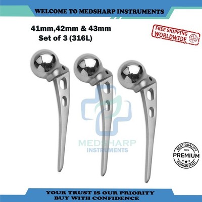 Austin Moore Hip Prosthesis Surgical Instruments 41, 42, 43mm 3 Pcs Set