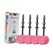 4 Pack Ridenow TPU Inner Tubes 700C x 18-32C Road 4-Pack 65mm Black Metal Valve