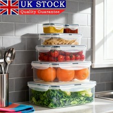 6 Pack Food Storage Containers with lids Airtight lunch box Meal Prep Leak-proof