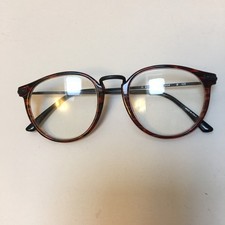 Rodenstock men's round tortoise eyeglasses