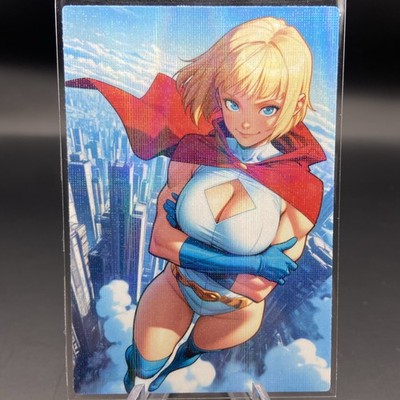 Power Girl Anime Waifu Card Doujin ACG Goddess Holo
