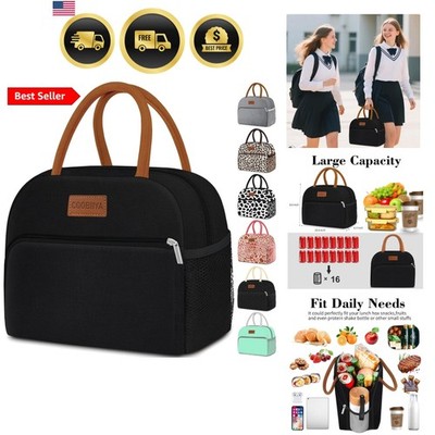 Lunch Box Lunch Bag for Women Men,Reusable Cute Lunch Pail bag,Leakproof,Insu...