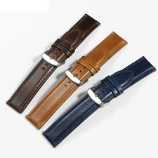 Leather Watch Strap Vintage Style Quick Release Band 18mm 20mm 22mm 24mm 26mm
