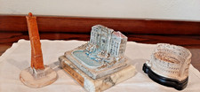 3 Italian Souvenir Buildings: Trevi Fountain, Bologna's Two Towers, Colosseum