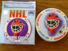 1998-99 NHL Goalies LNH Gardiens ROUND Playing Card French English Canada - Pick