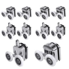 8 Sets Shower Screen Door Rollers/Runners/Bearings/Pulleys 23mm Wheels dia UK