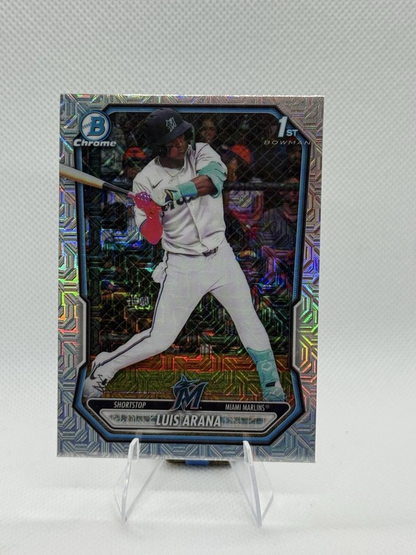  2026 Bowman Chrome 1st Bowman Luis Arana #BCP-72 Miami Marlins MLB Mojo