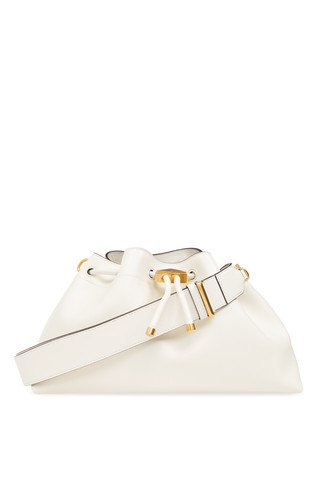JIMMY CHOO Cinch Medium Latte/GOLD Shoulder Bag New & Authentic