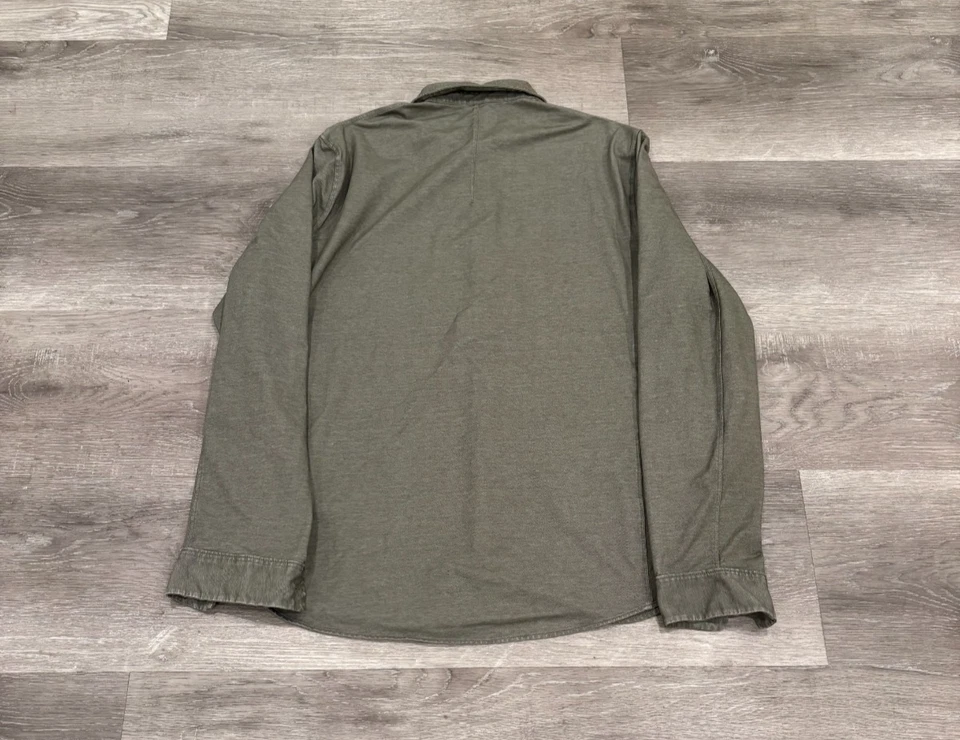 Camisa Lululemon Commission Manga Larga Abotonada Elastizada Verde Para Hombre XL Foto 2 de 4