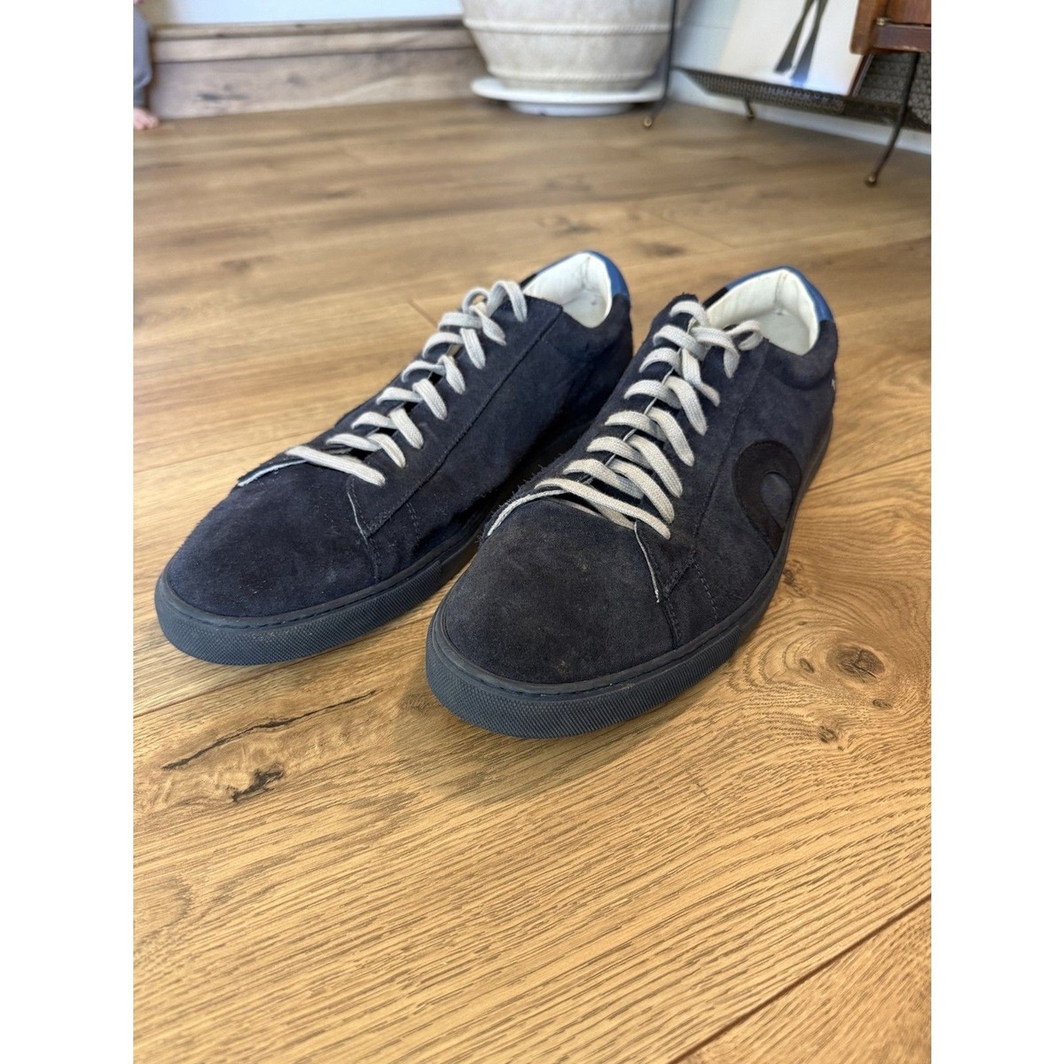 OLIVER CABELL 47 Low 1 Marine Blue Suede Tennis Shoe Sneaker Lace Up Blue Sz 42 Oliver Cabell low 1 marine sneaker – Trendsellers main image 3
