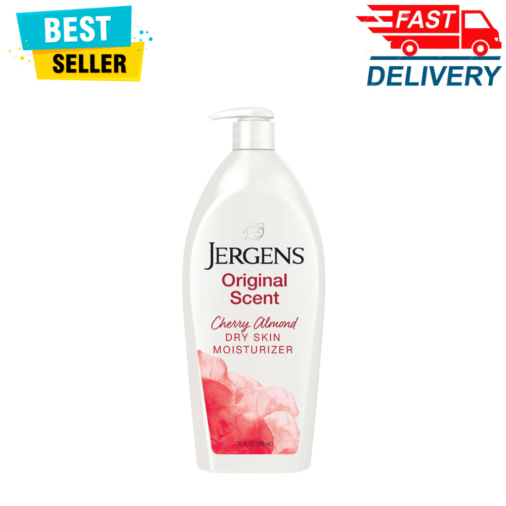 Jergens Original Cherry Almond Moisturizing Body Lotion 32 oz Pack