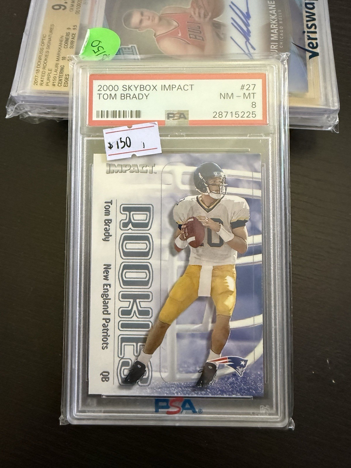 2000 Skybox Impact - Rookies Tom Brady #27 (RC)