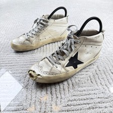 Golden Goose Mid Star Sneakers Womens 9 Men 8 Grunge Distressed Thrashed Skater