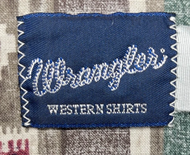 VTG Wrangler Men's Brushpopper Shirt 3XL Multicolor Pearl Snap Aztec - Image 4 of 4