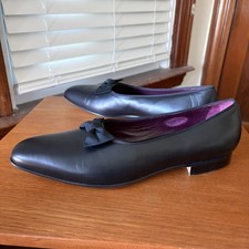EDWARD GREEN RALPH LAUREN PURPLE LABEL 11.5 UK  12 D BLACK OPERA SLIPPERS SHOES