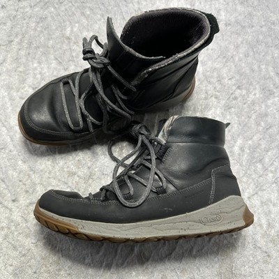 Chaco Borealis Winter Boots Gray Leather Waterproof JCH107458 Womens US Size 9.5
