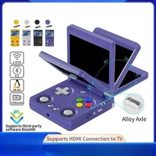 Flip Handheld Game Console 3.4in IPS Screen Linux 64bit 3300mAh WIFI Collapsible