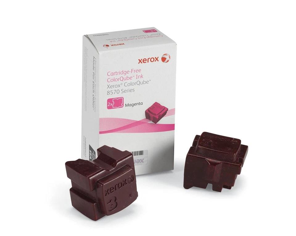 GENUINE XEROX ColorQube 8570 8580 Magenta 108R00932 Cubes Inks 2 Pack - Image 1 of 1