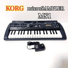 KORG microSAMPLER MS1 Sampling Keyboard 37-Key Phrase Sampler Tested w/ Adapter