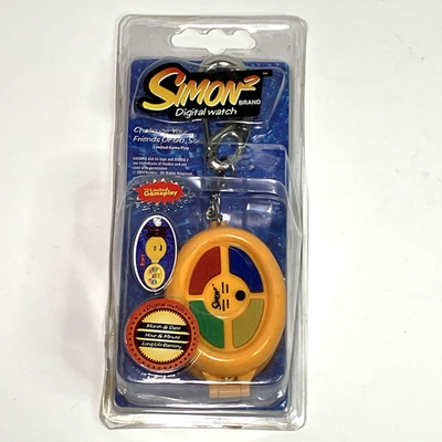 #ad Really Rare Hasbro 2004 Simon 2 Digital Watch Keychain Sealed New Old Stock READ $199.99