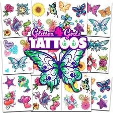 Crenstone Glitter Tattoos  50 Dazzling Designs  Temporary Tattoos,