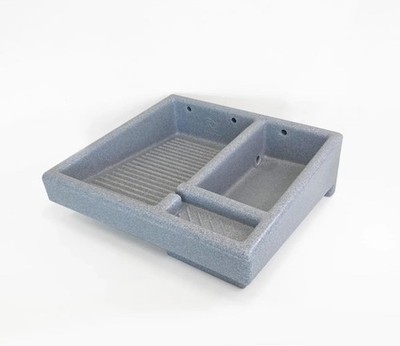 Lavadero De Ropa 71 Versaplas Con Pileta Gris Jaspe/Plastic Washboard