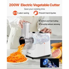 Electric Cheese Grater Salad Maker, 200W Salad Shooter, Electric Vegetable Slice
