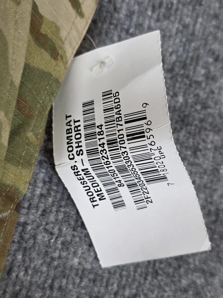 US Army ACU Combat Uniform Pants Mens Medium Short OCP Multicam Ripstop Cargo - Image 2 of 4
