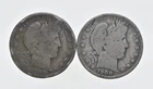 1892-1915 Lot 2 1900 1908-O Barber 90% Half Dollars - Coin Collection *033