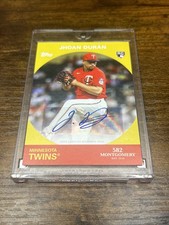 2022 Topps 582 Montgomery Club Set 5 - Jhoan Duran #7A Autographs (AU, RC)