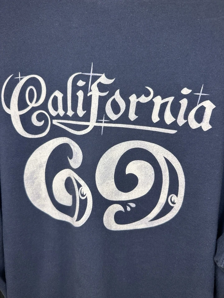 Camiseta De Colección Años 90 Lucky Brand California 69 Talla L Bolsillo Térmico En Capas Y2K Foto 3 de 4