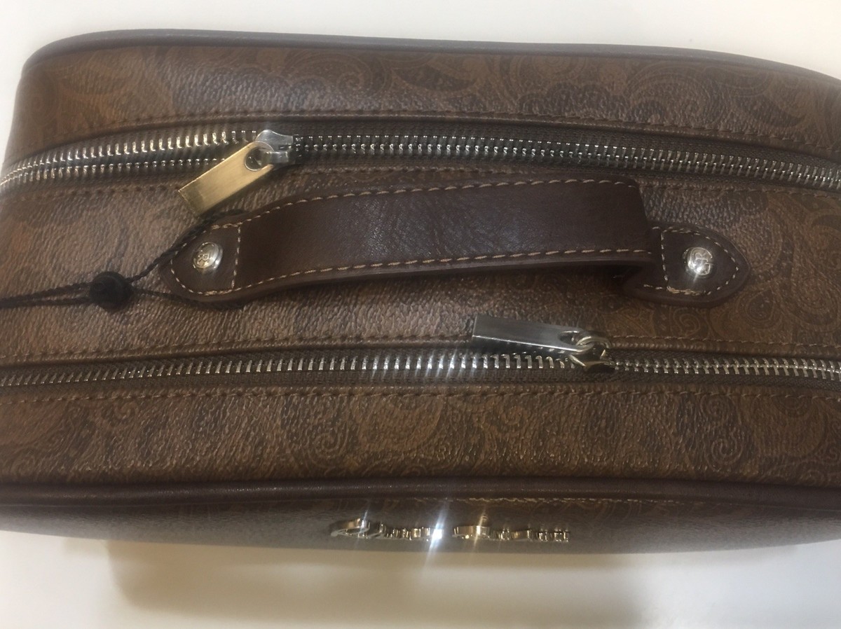 Borsa Da Viaggio E Beauty Case Robert Graham, Ecopelle Marrone, Doppio Lato, RG107620 - Foto 4
