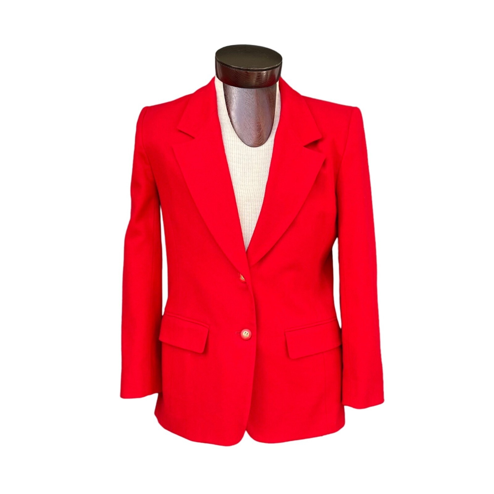 Pendleton Womens  Classic Solid Red Blazer Jacket… - image 11