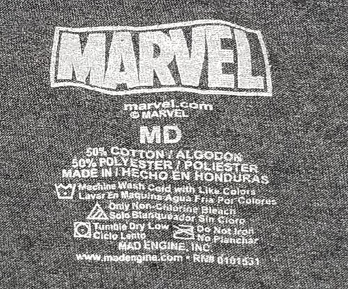 Marvel Deadpool Chimichangas And Tacos Sz M Mens Gray Ryan Reynolds Comic Movie - Picture 9 of 9