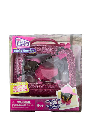 REAL LITTLES Cutie Carries DACHSHUND Posable Pup & Collectable Fashion +Surprise