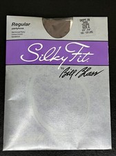 BILL BLASS Silky Fit Pantyhose TAUPE Regular Sandal Foot Size A