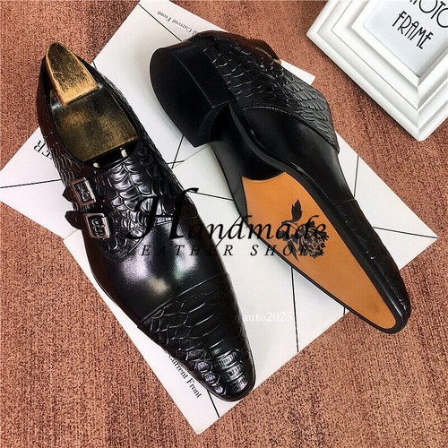 Britisches spitz zulaufendes Leder Herren Echtleder Rindsleder formelle Oxford Schuhe Größe - Bild 24 von 26