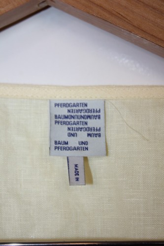 Baum Und Pferdgarten Abrial Linen Mini Wrap Dress Size 40 AU 14 Yellow Pockets - Picture 4 of 9