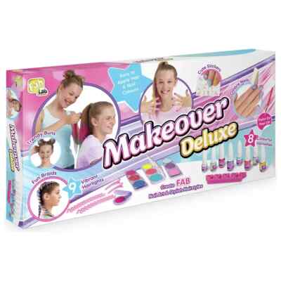 Fab Lab Makeover Deluxe Kit Set Erstellen Haare & Nagelstile Neu Kinder Weihnachten Spielzeug 8+