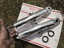 Harley ROAD GLIDE OEM 2014 -2023 POLISHED Fork Legs NEW SEALS & cowbells