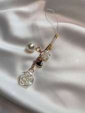 camellia flower Phone charm agenda Charm Red Kawaii new birthday gift