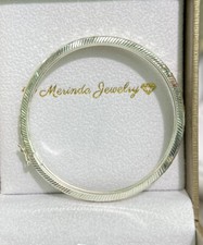 925 Pure Silver Kid Teenager Shiny Bangle 46mm. 5.21 Grams