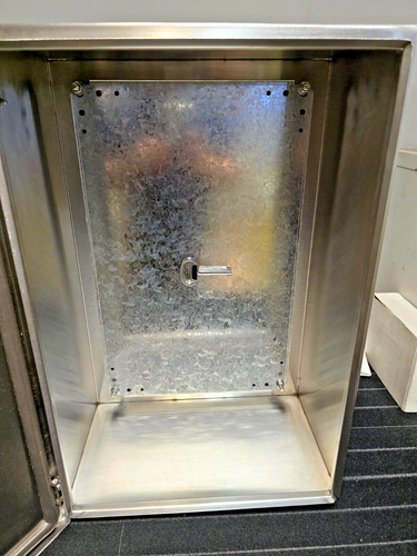 Stainless Steel Enclosure 24 in X 16 in X 10 in Nema 4 - Picture 7 of 14