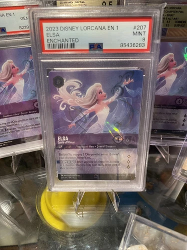 PSA 9 Lorcana Elsa Enchanted Spirit of Winter 207/204 ❄️👸